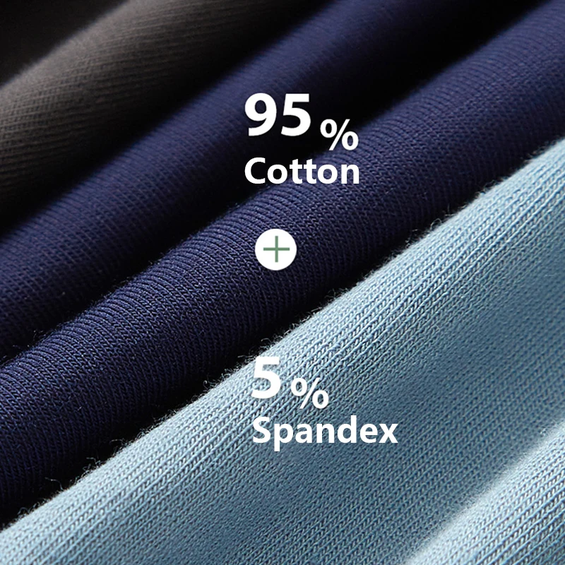 Men Underwear Sexy Comfortable Boxer Shorts Solid Color Cotton Male Panties Cueca Hombre Breathable Soft Underpants 3PCS