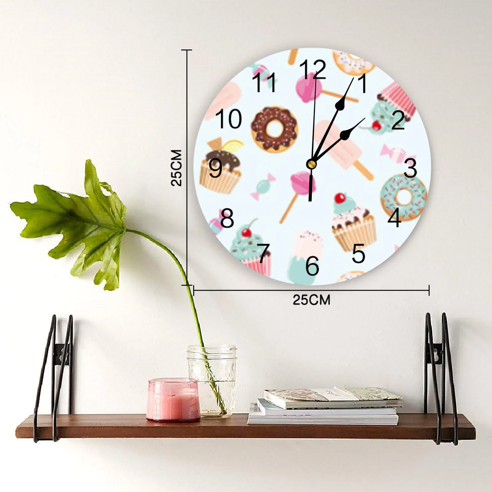 Часы настенные цифровые бесшумные настольные украшения для гостиной с