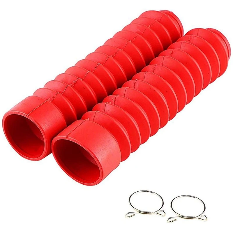 

Front Fork Cover, Rubber Motoycle Front Fork Cover Gaiters Gators Boots Shock Damping Dust Cover
