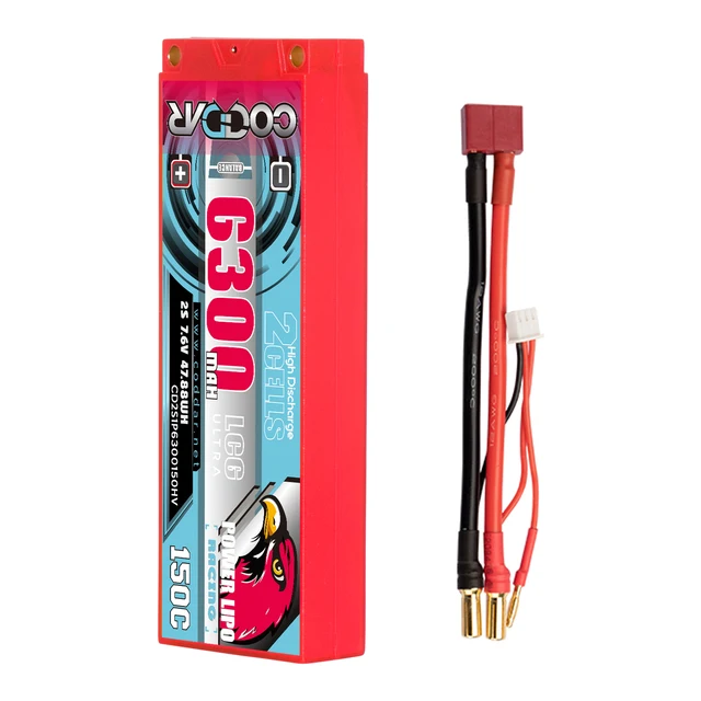 CODDAR 2S HV 7.6V 6300mAh 150C Lipo T-plug