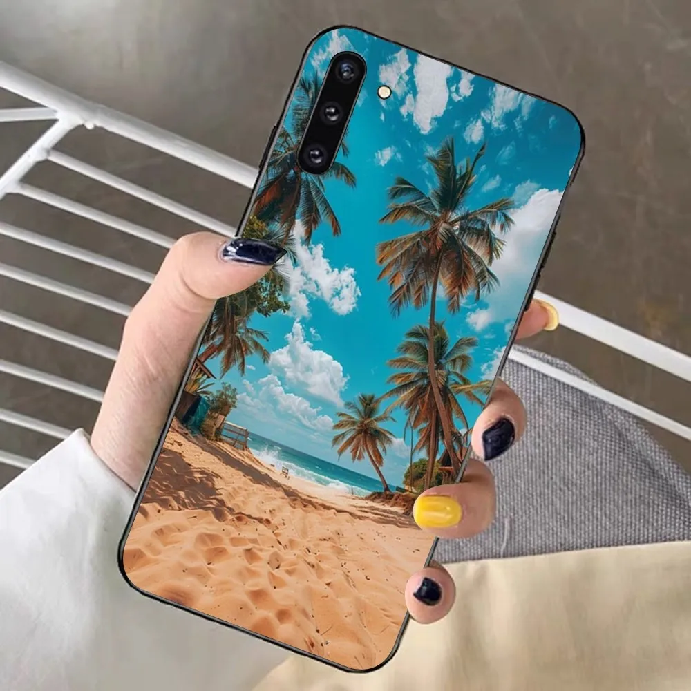 Чехол для телефона Морские тропические пальмы Samsung Note 8 9 10 20 Pro Plus Lite M 11 30 21 31 51 A 22 42