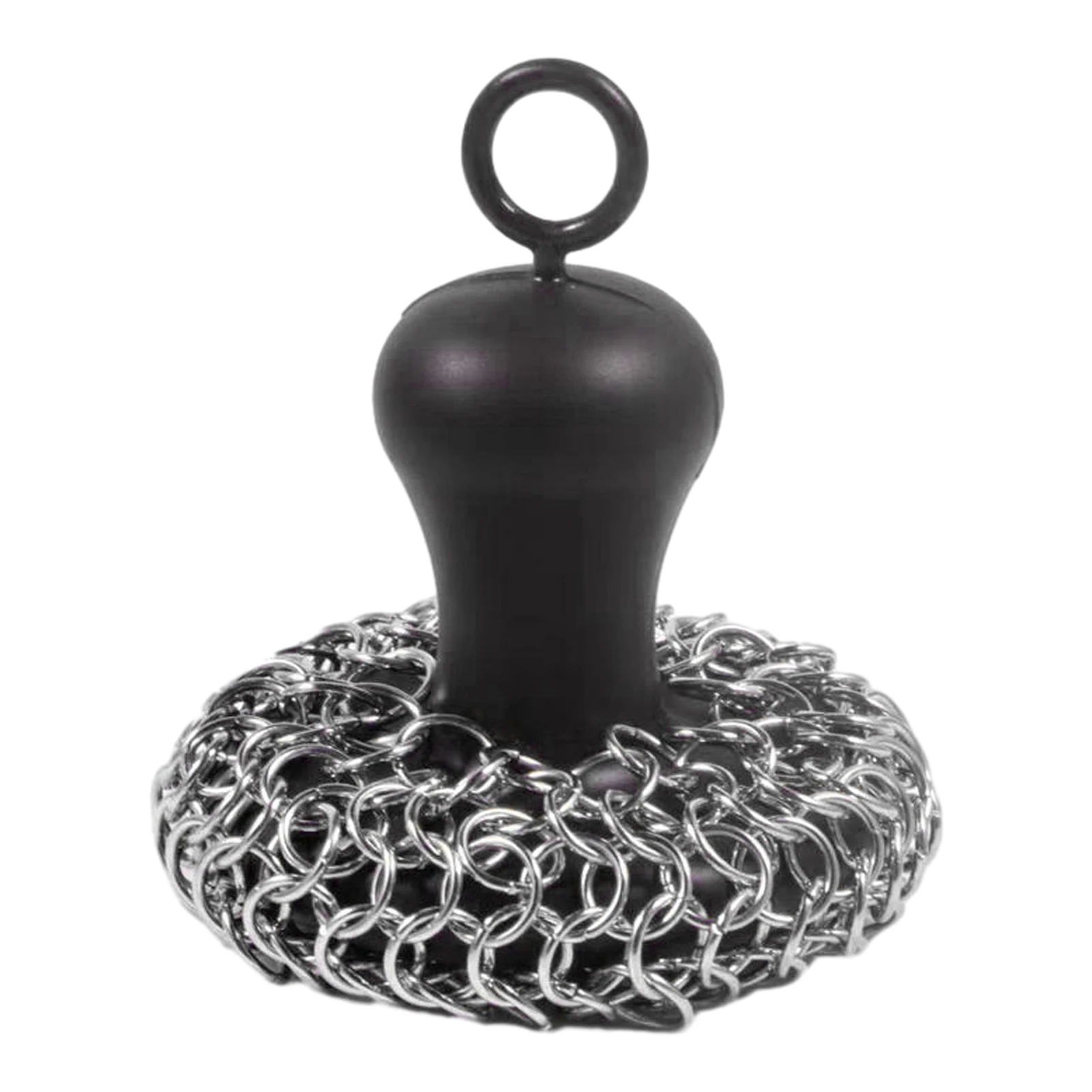 Safe Cast Iron Durable Chainmail Scrubber Stainless Steel Lightweight