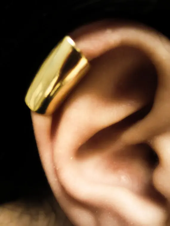 Простая серьга в панк-стиле европейском стиле из сплава с намоткой без пирсинга