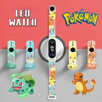 pokemon anime pikachu squirtle miracle strap for mi band 6 5 4 3 nfc cartoon print wristband bracelet replacement shipping free