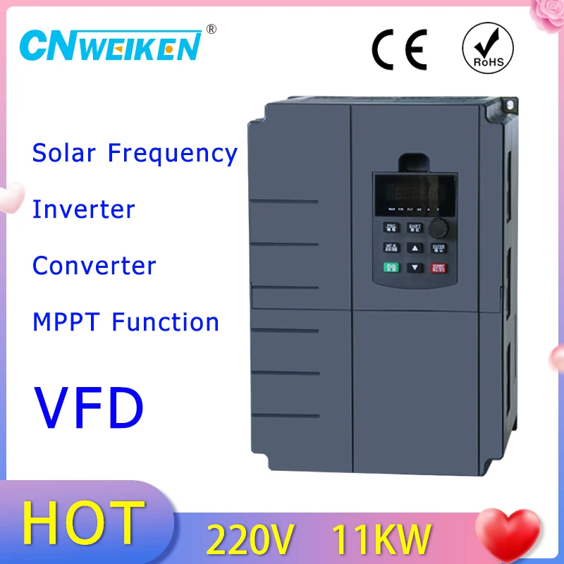 

Преобразователь частоты 11 кВт/15 кВт, фотоэлектрический преобразователь солнечной энергии в 220 В переменного тока, частотно-регулируемый привод солнечной энергии, инвертор для погружного насоса