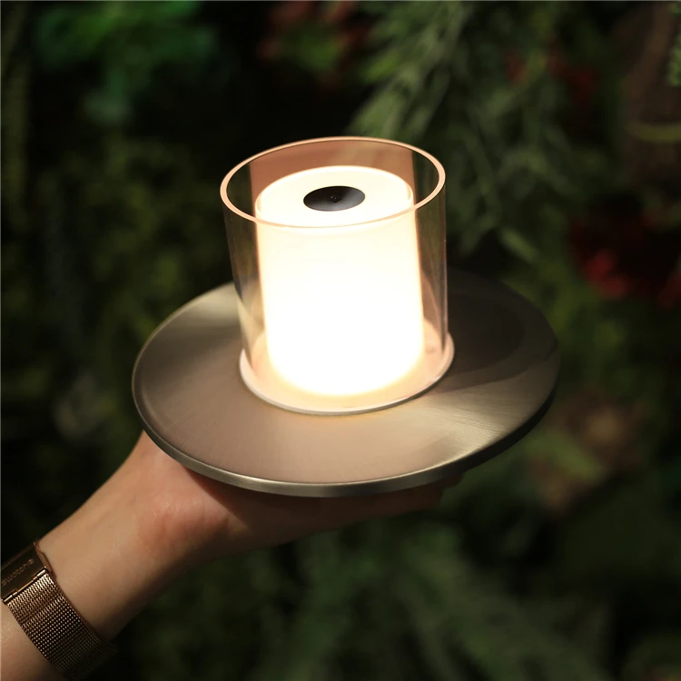 Unique Design Candle Warmer Table Lamp 2000mAh Bulit-in Battery Candle Light Gesture Control  Dimming LED Candle Table Lamp