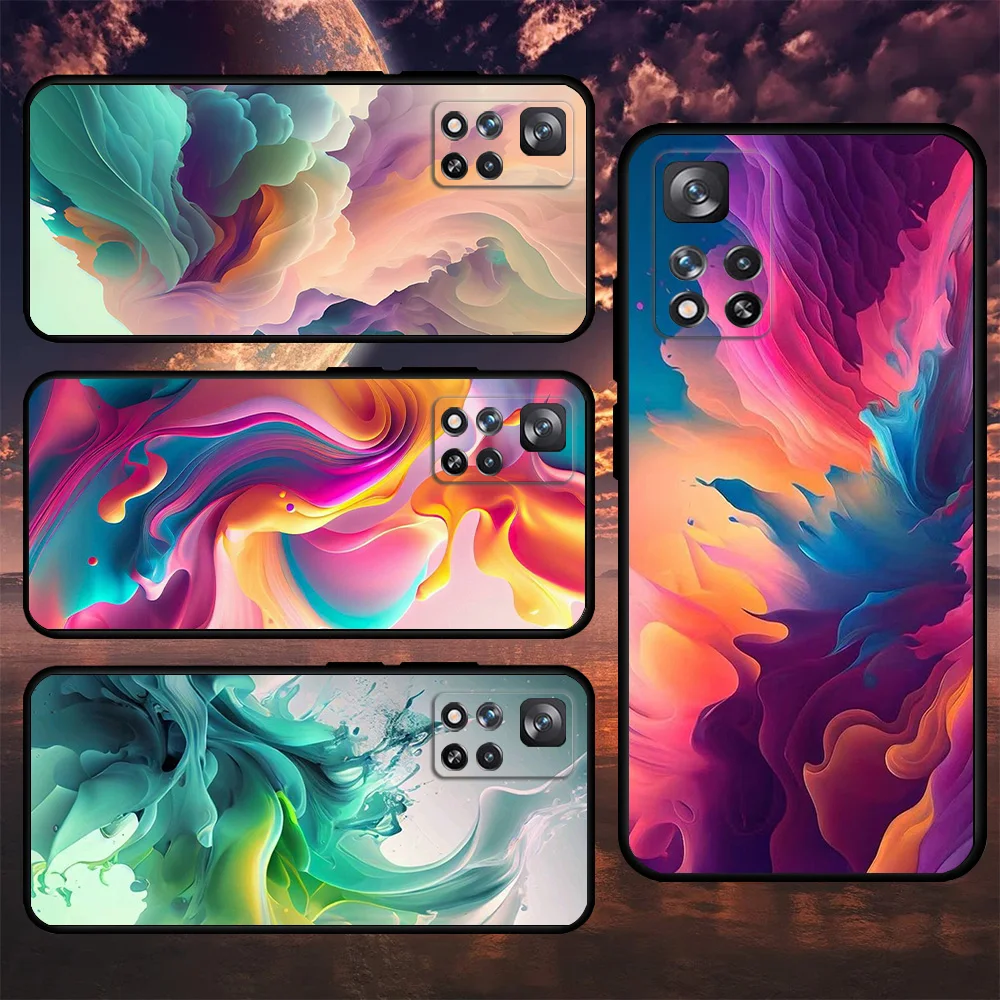 

Abstract Color Picture Fashion Bumper Case For Xiaomi Redmi Note 11 10 12 Pro 9 8 10C K40 9C 9A 7 Silicone Soft Phone Cover
