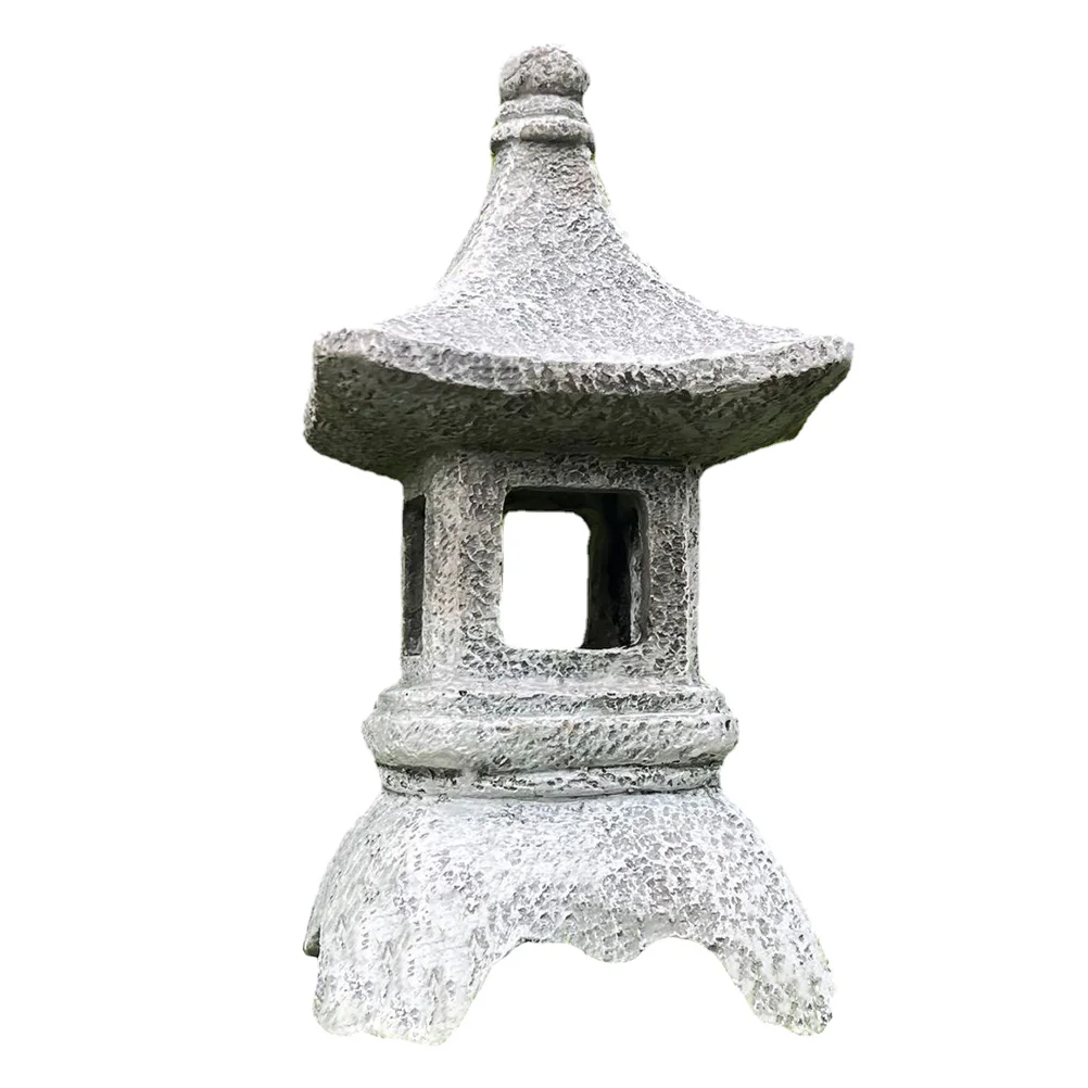 

1Pc Creative Solar Garden Lamp Chinese Style Landscape Decor Light Grey