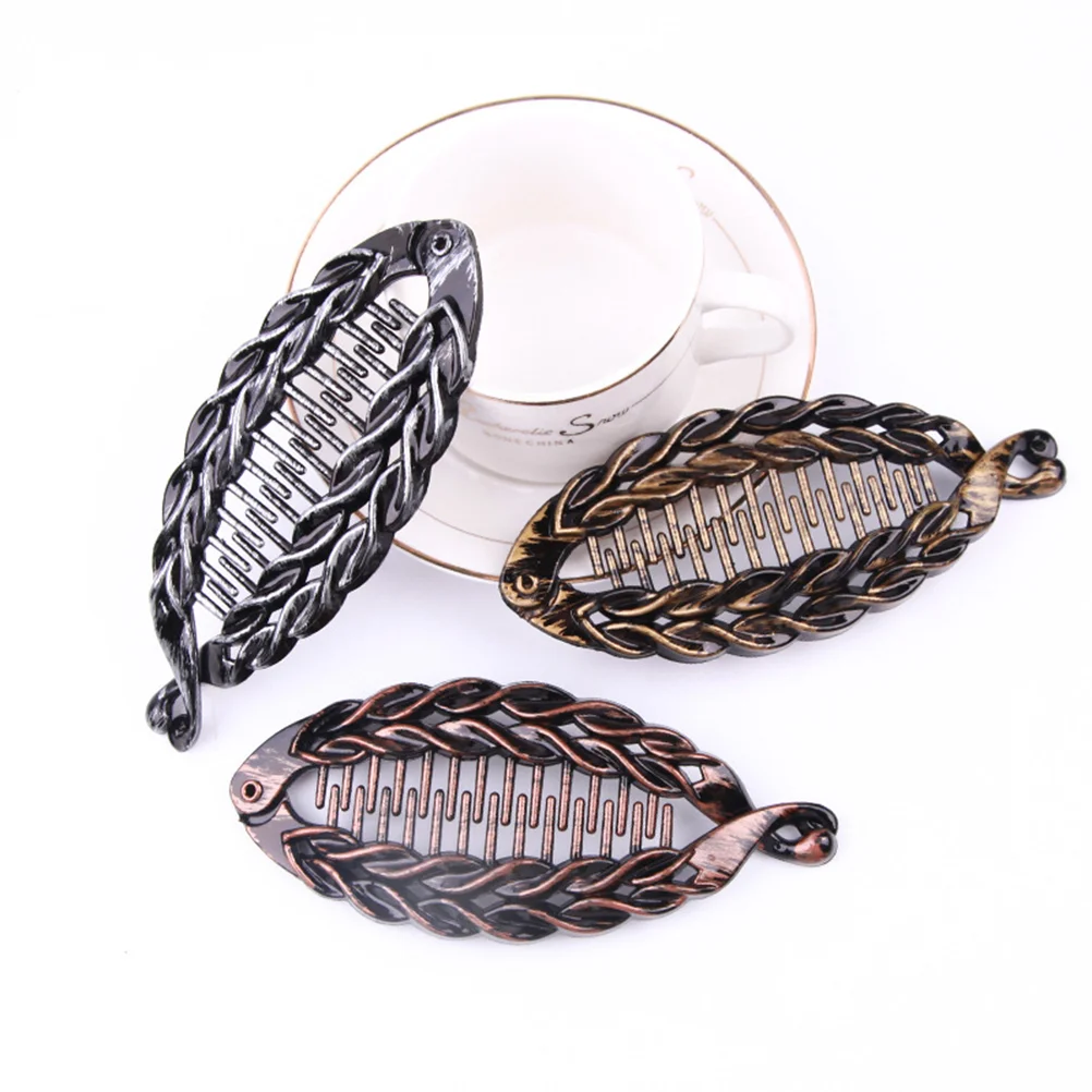 

Clip Banana Hair Ponytailclips Round Grips Comb Resin Holder Fancy French Fishtail Fine 80S Thick Clamp