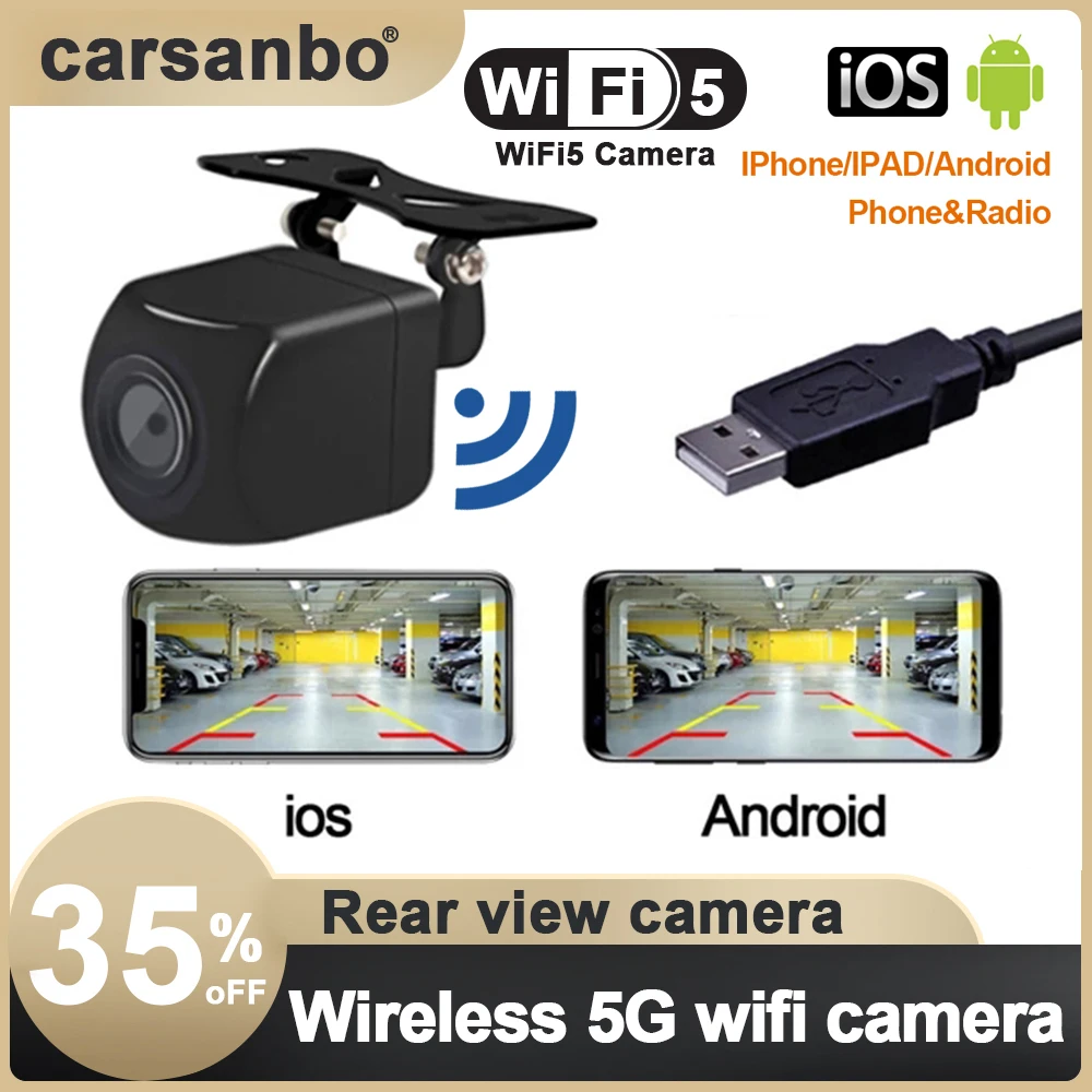 

car wifi5 camera wireless Car Rear view Reverse backup camera Front view camera USB power supply 5V wireless reversing camera