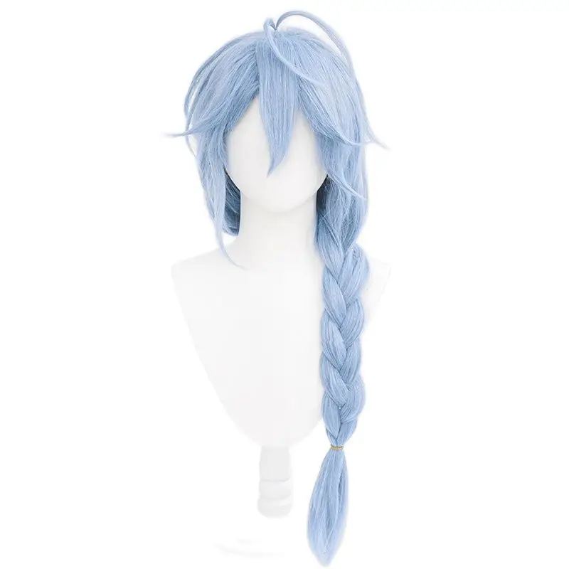 

High Quality Game Nu: Carnival Edmond Cosplay Wig 85cm Long Blue Braids Heat Resistant Synthetic Fake Hair Halloween Party Wigs