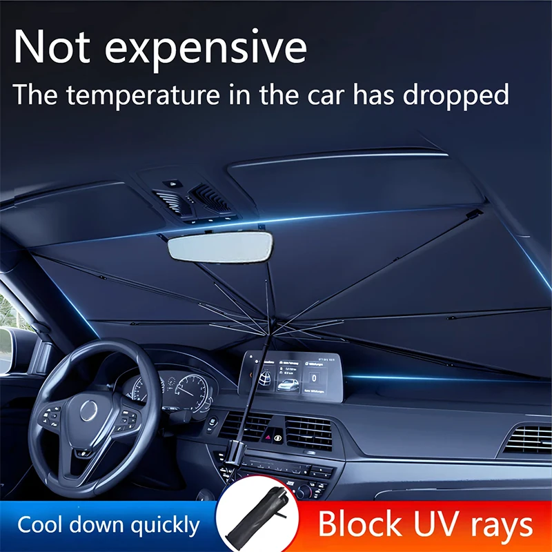 Солнцезащитный козырек на лобовое стекло автомобиля складной зонтик для Peugeot 208