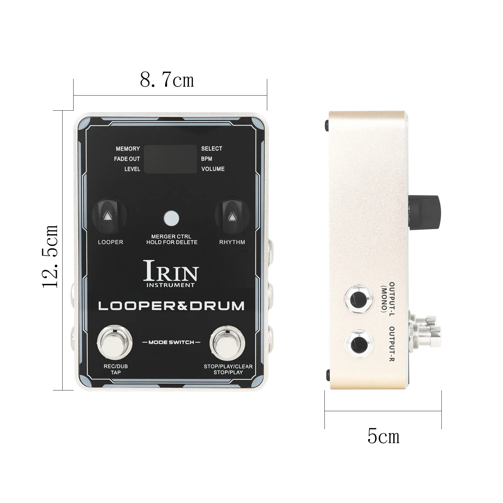 IRIN XS-04 педаль для электрогитары фраза Looper &amp барабанная машина 40 100 барабанные