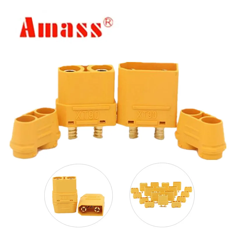 

AMASS XT90H with Protective Insulating End Cap Connectors Male Female XT90 for RC Hobby Model Lipo Battery 40% Off