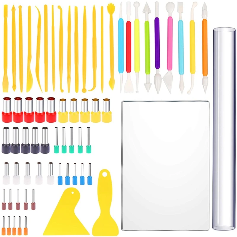 

Clay Tools Kit,With Clay Cutters,Double Ended Clay Tools,Clay Scrapers,Acrylic Clay Roller Sheet,For Clay And Sculpture