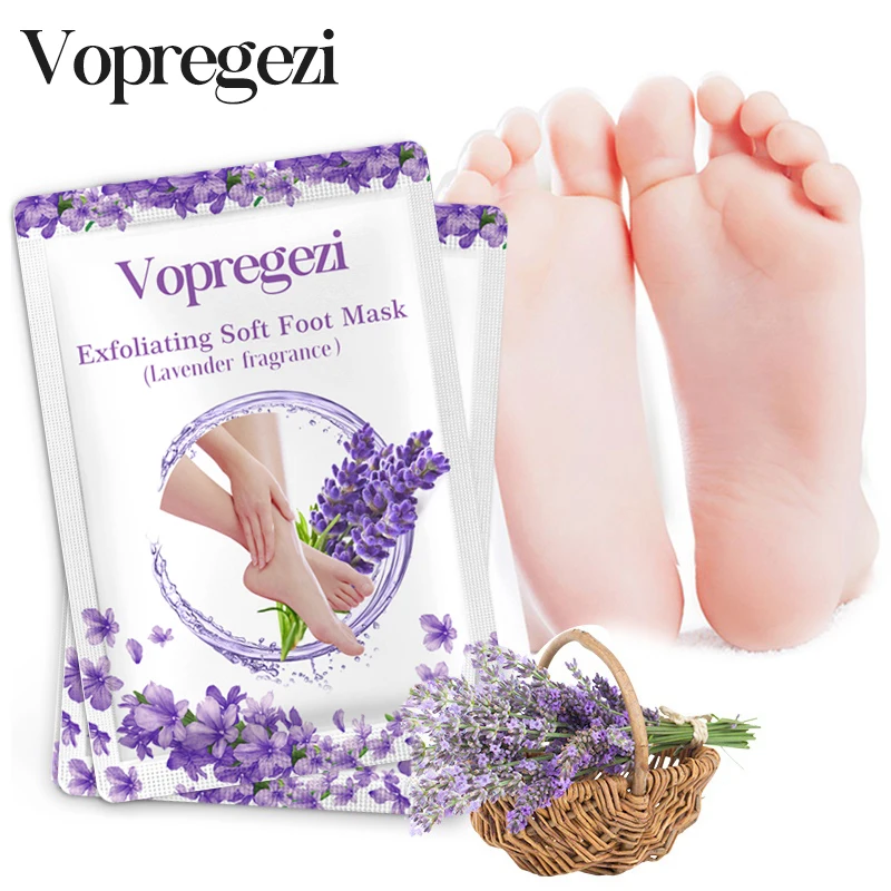 

Vopregezi 1/2Pair Feet Exfoliating Mask Dead Skin Peeling Cuticle Feet Mask for Legs Socks for Pedicure Socks Feet Peel Masks