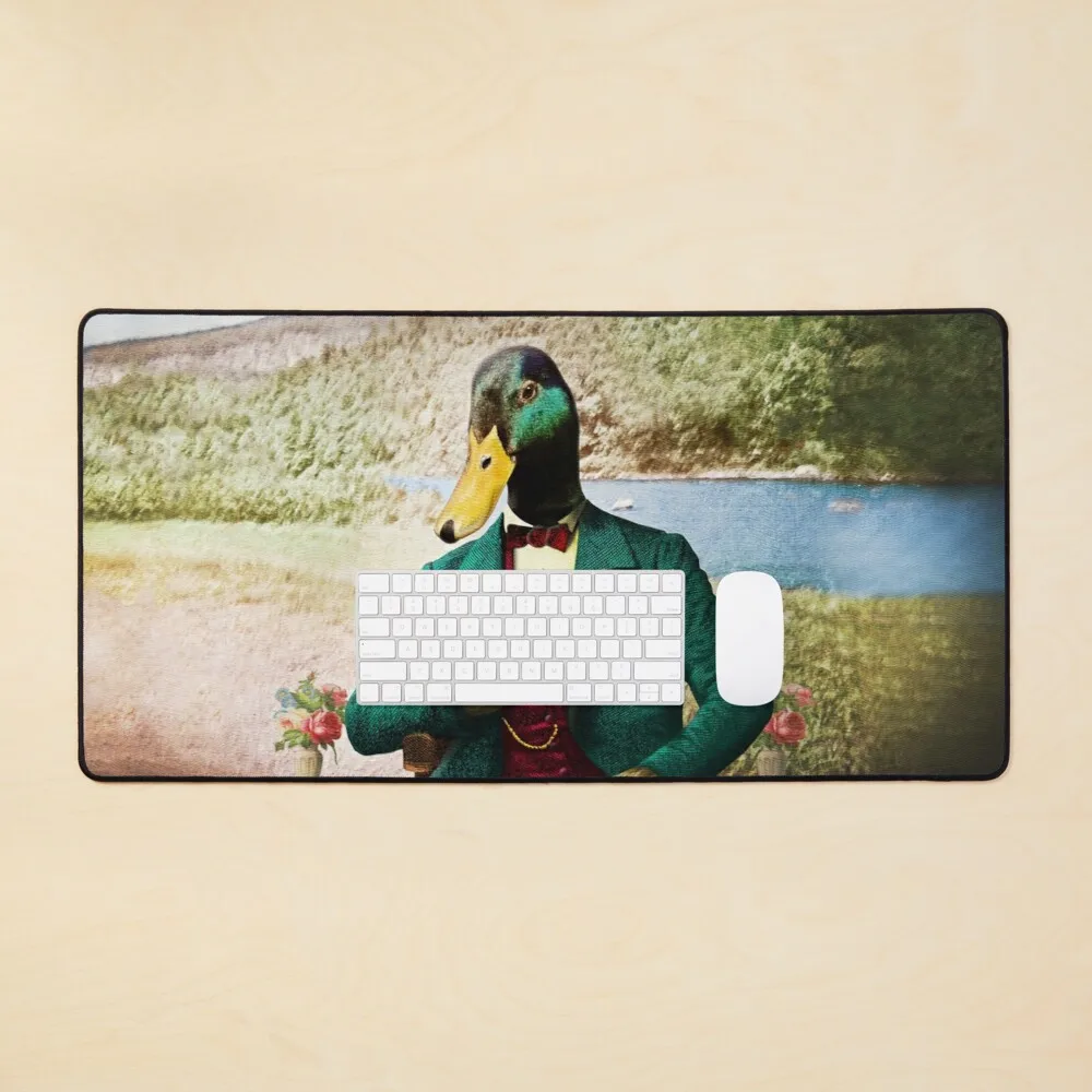 

Monsieur Mallard Reading an Improving Book Mouse Pad Big Mat Gamer Gaming Playmat Large Customized Desk Keyboard Mousepad