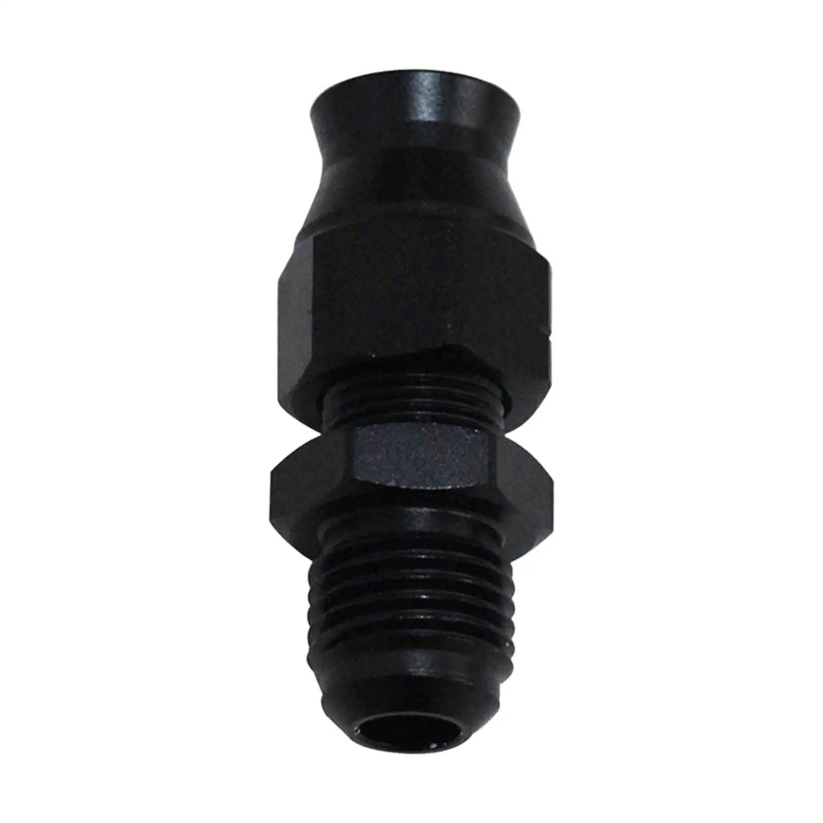 

6 AN Female to 5/16" Male Thread Fuel Hardline Tube Fitting Black Anti-Leak