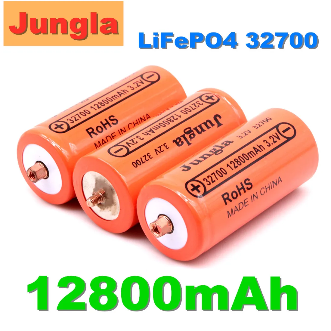 

100% Orignal 3.2V Lifepo4 32700 Battery 12.8Ah Rechargeable Battery Professional Lithium Iron Phosphate Power Battery with Screw
