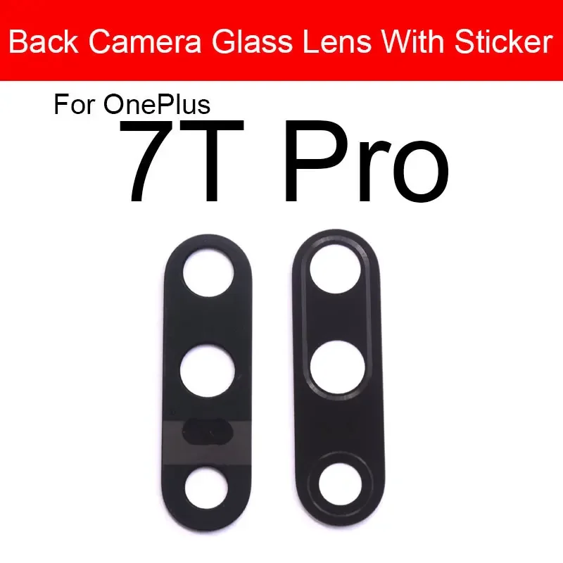 Стеклянный объектив задней камеры с наклейкой для Oneplus One Plus 1 + X 2 3 3T 5 5T 6 6T 7 7T 8 8T Pro