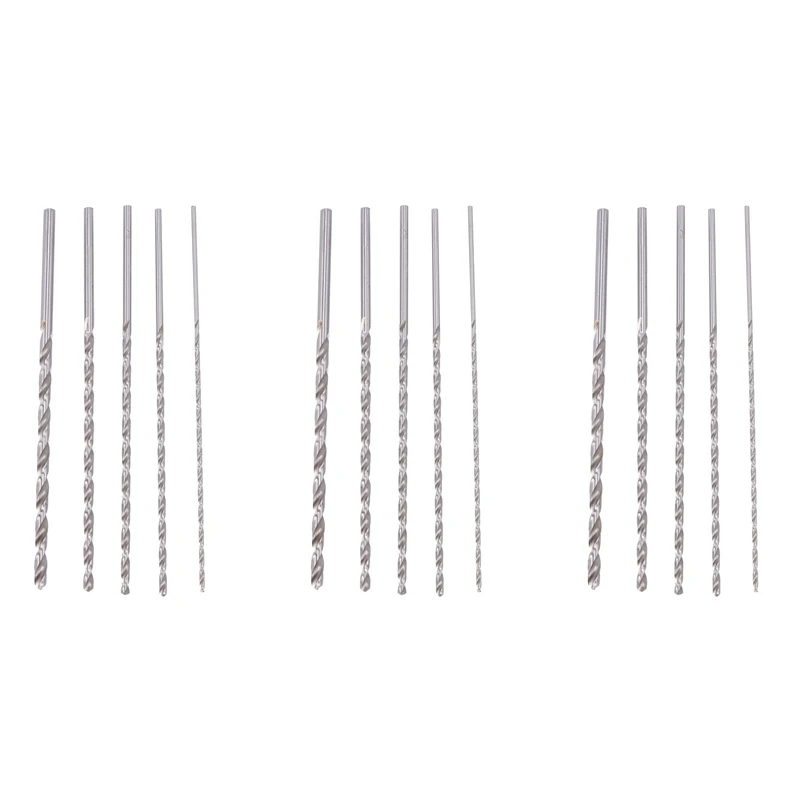 

15PCS Extra Long High-Speed Steel Drill Bit Sets Straight Shank Twist Drill Bit Tool 2-5Mm For Wood