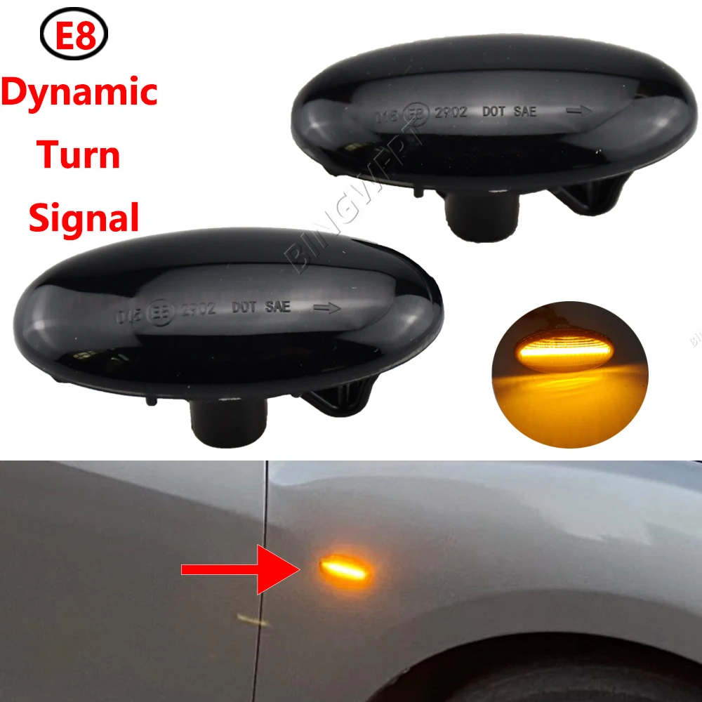 

_ Динамический поворотник с текущей водой, боковой маркер, ламповый указатель для Mazda 2 2003-2014, для Mazda 3, 5, 6 светодиодный, MPV