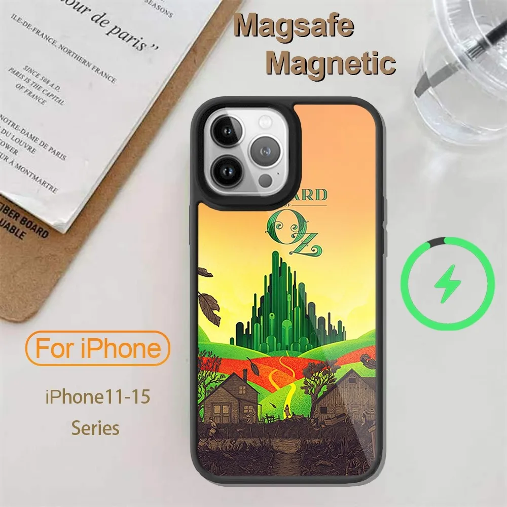 Чехол для телефона с рисунком в стиле м/ф волшебник iPhone 14 13 12 11 15 Pro Max Plus Mini Magsafe