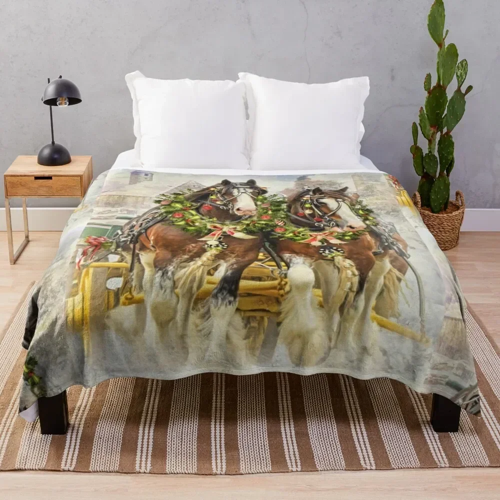 Рождественское одеяло для диванов модные декоративные одеяла