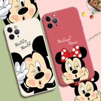 mickey minnie mouse fashion phone cases for iphone 13 12 11 pro max mini xr xs max 8 x 7 se 2020 back cover