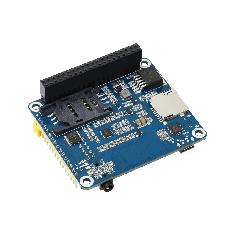 Шляпа SIM7600CE 4G для Raspberry Pi поддержка LTE Cat-4 / 3G/2G позиционирование GNSS Китая