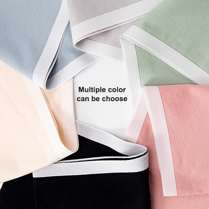 Трусы Женские однотонные нижнее белье из хлопка дышащие трусики с завышенной