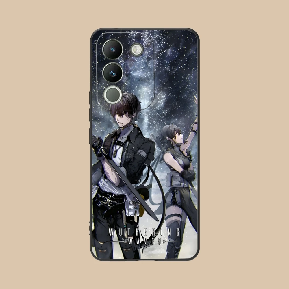 Wuthering волны Rover мобильный телефон фотоэлемент для VIVO Y95 Y93 Y31 Y20 V19 V17 V15 Pro X60 NEX черный