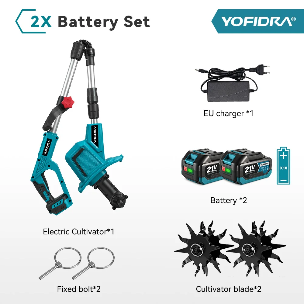 

Бесщеточный электрический культиватор YOFIDRA 21В для Makita