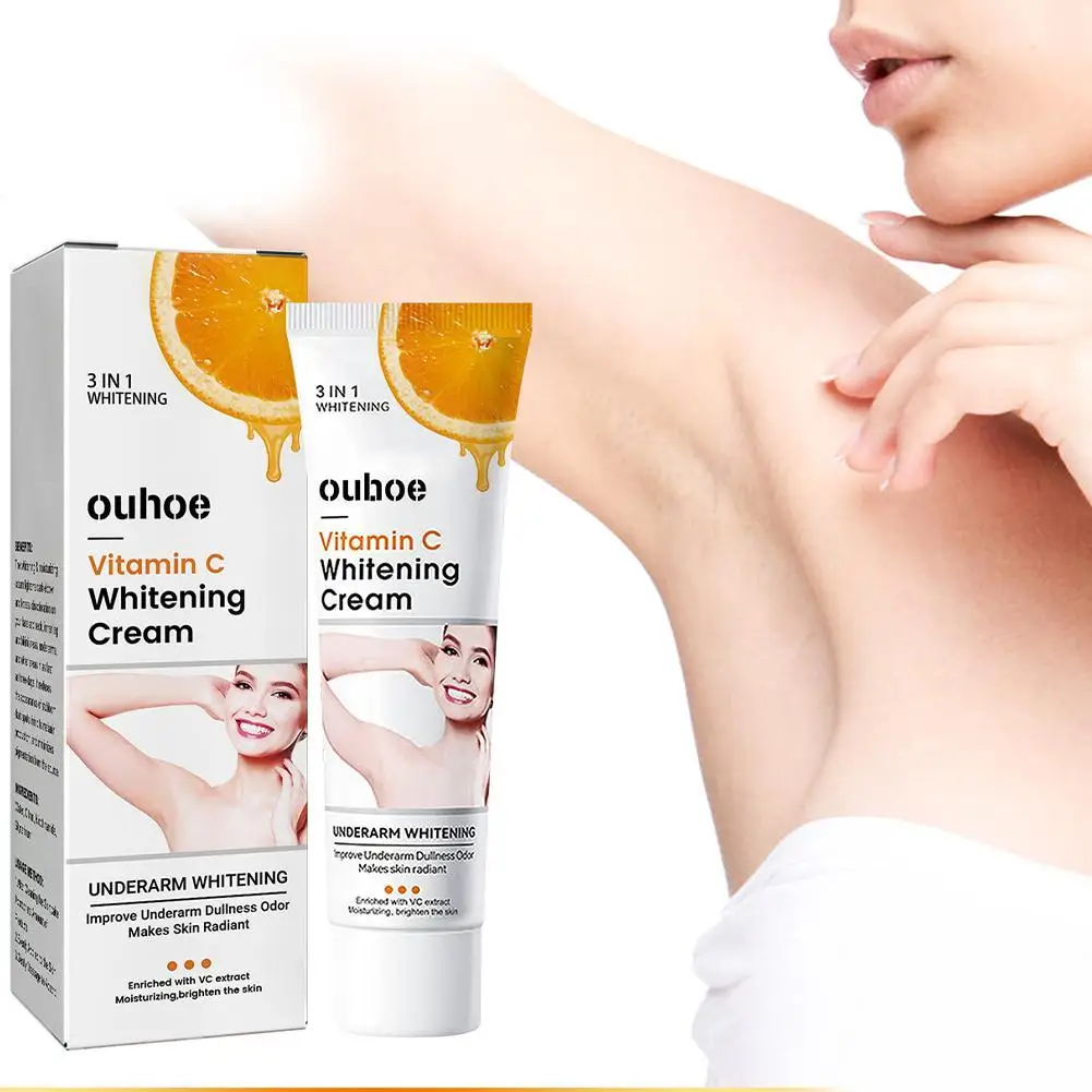 

OUHOE Vitamin C Brightening Body Lotion Whitening Cream Lighten Improve Dry Skin Anti Chapp Moisturizing Nourish