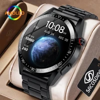 new bluetooth call smart watch men 454454 amoled screen always display the time 8g rom local music smartwatch for huawei xiaomi