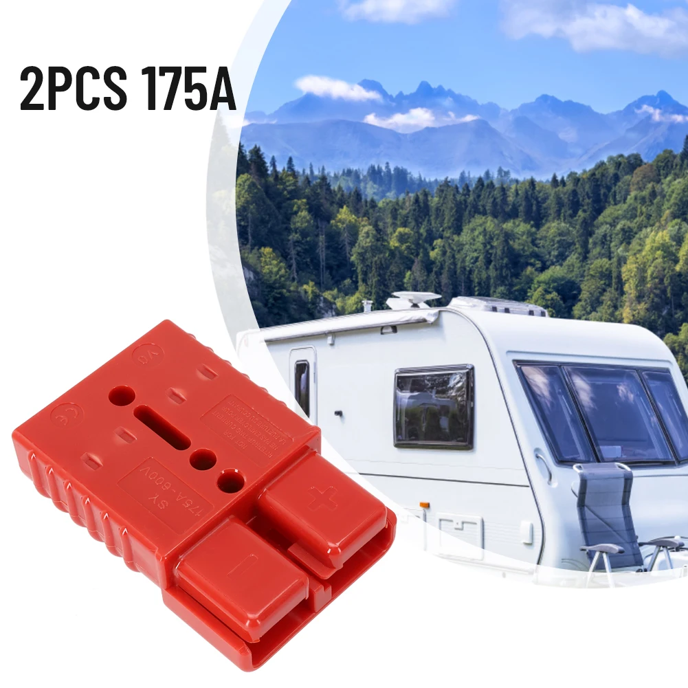 

1set Plug Cable Terminal Battery Power Connector 175A 600V Plug Terminal For Anderson Battery Connector For Ships Yachts RVs Bus