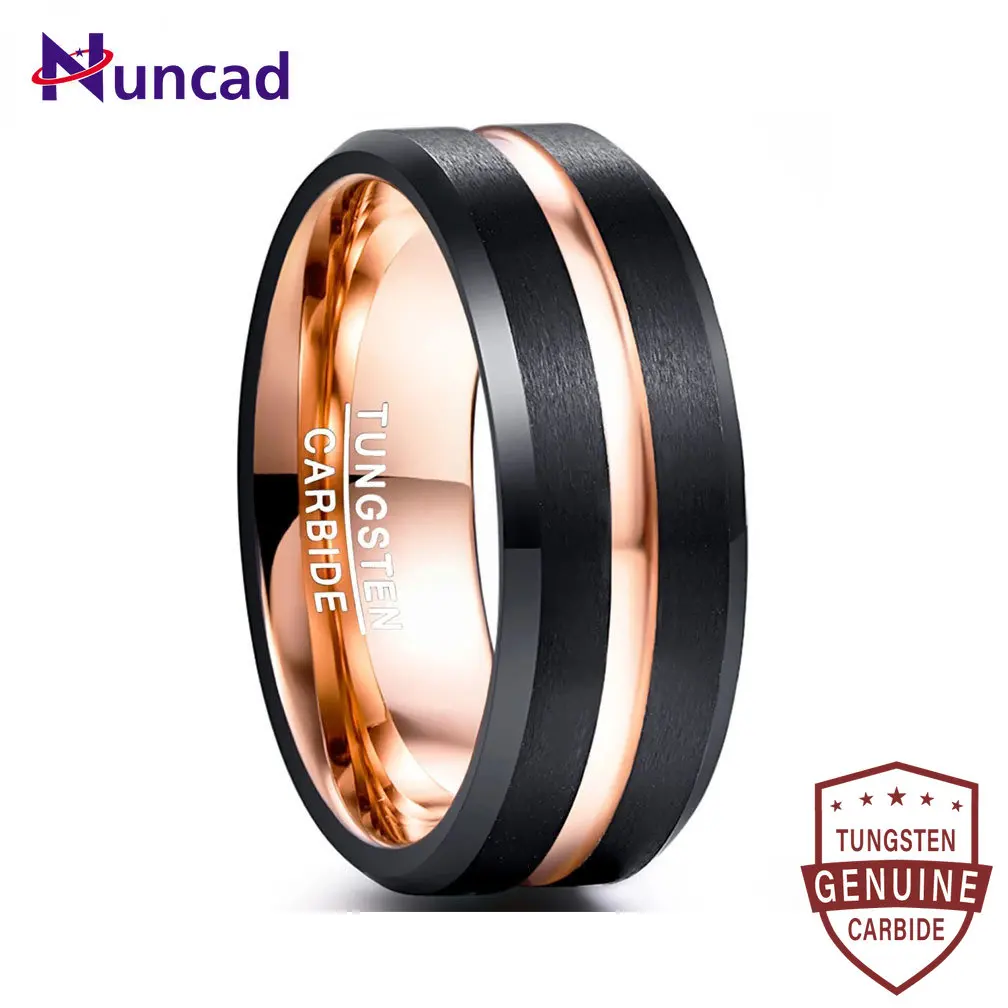 

Мужское кольцо из карбида вольфрама, 8 мм