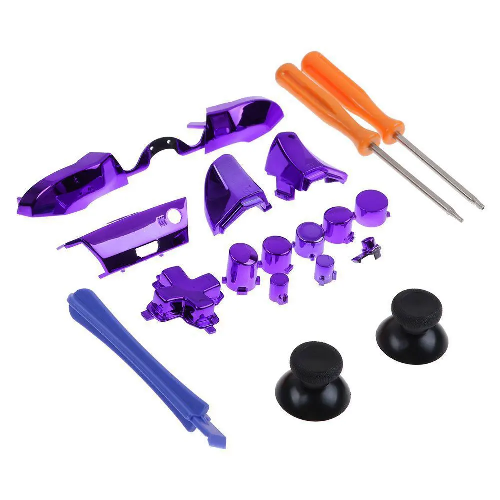

Easy Use Full Kit Plating Parts Repair 3.5mm Jack Durable Controller Accessory Set Unique Buttons Replacement For Xbox One Elite