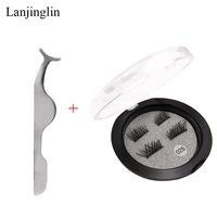 3d magnetic eyelashes soft natural long handmade false eyelashes with tweezers makeup tool extension maquiagem magnetic lashes