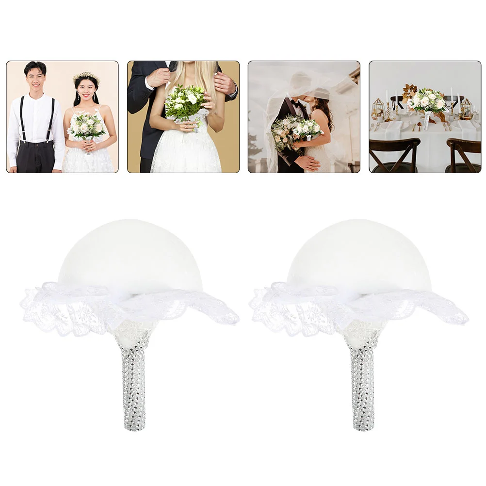 

Bouquet Holder Wedding Flower Handle Floral Bridalstand Holdersbride Diy Arrangement Displayflowers Artificialfresh Base Sponge
