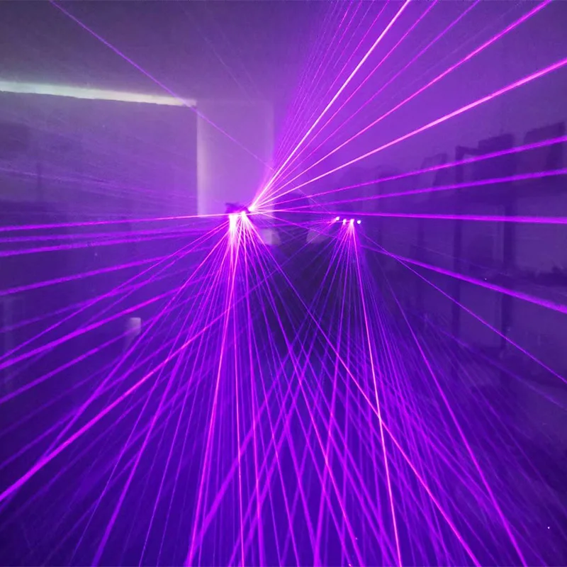 

Фиолетовые лазерные перчатки для сцены (4 шт.)