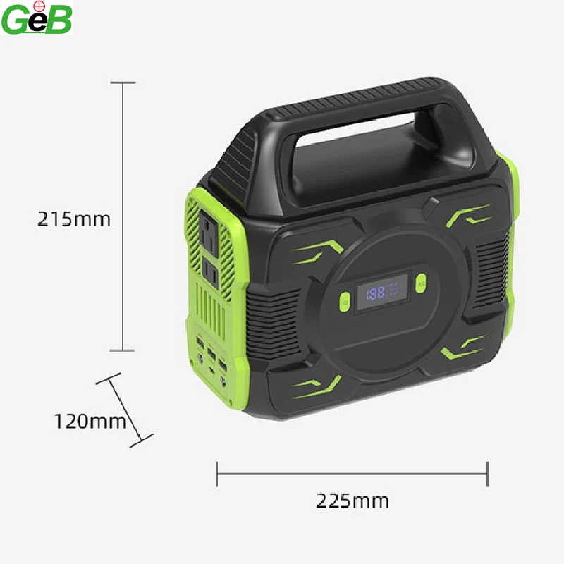 

173Wh Outdoor Portable Power Station 300W AC Outlets Solar Generator Lithium ion battery for Camping