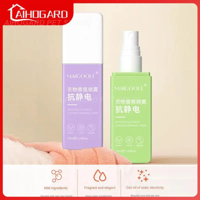 

Humectant Anti Crimping Spray Quick-drying Clothes Lasting Fragrance Anti-static Spray Reduce Friction 75ml Portable