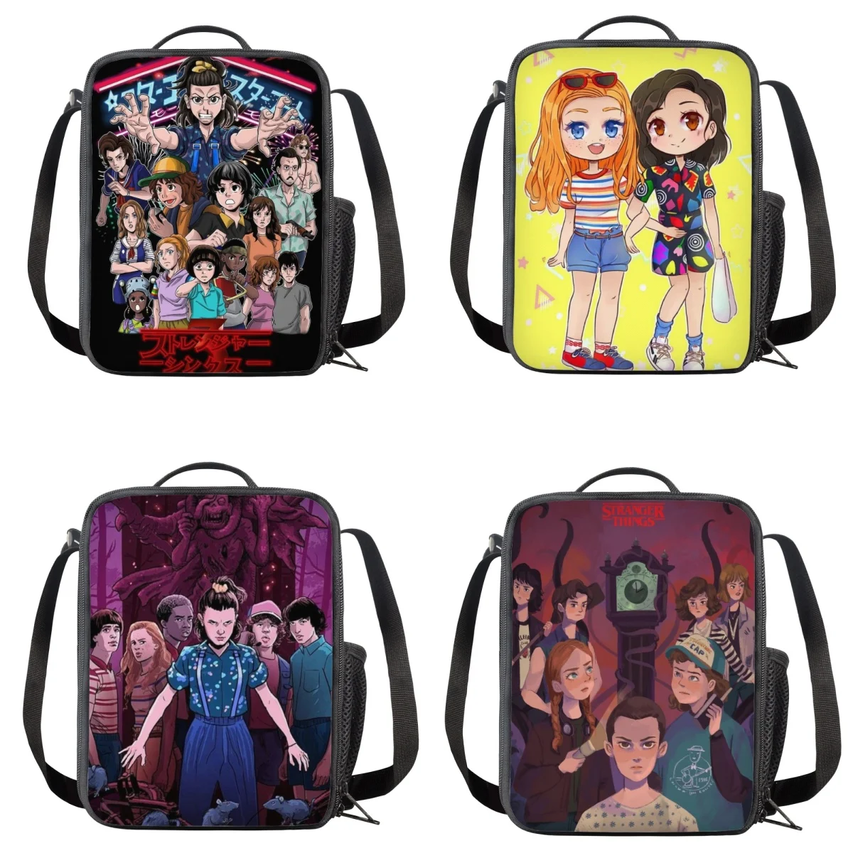 

Модные Изолированные сумки для ланча для женщин с изображением очень странных вещей, портативный охладитель, термопищевой Ланч-бокс, уличные ланчбоксы для кемпинга и путешествий