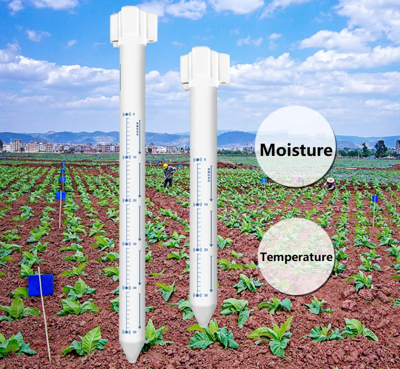 

RS485 Digital 4G GPRS WIFI Lora Lorawan Wireless 3 Layers Tubular Soil Moisture And Temperature Sensor