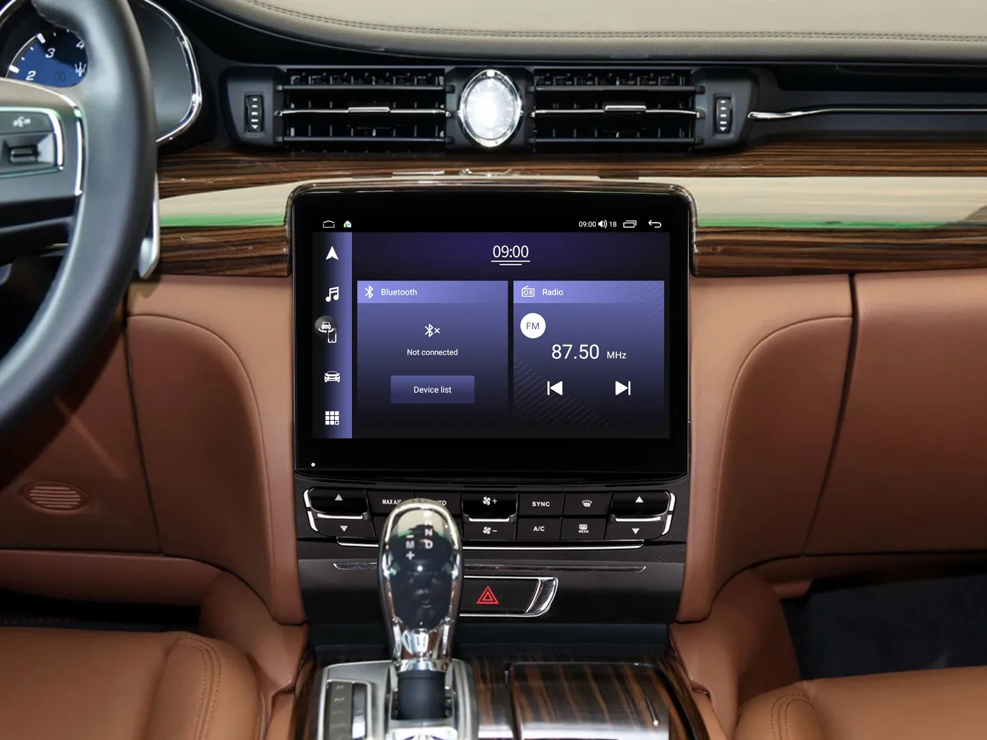 Подходит для 2013-2015 Maserati Quattroporte 10 5 дюймов Android 13 GPS-навигация CarPlay Автомагнитола