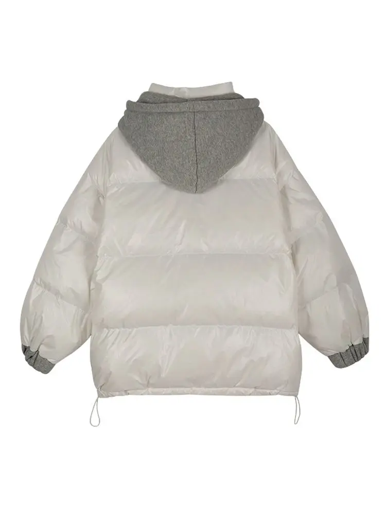 New Women Casual Style Down Jacket White Duck Down Jackets Autumn Winter Warm Hoodies And Female Outwear
