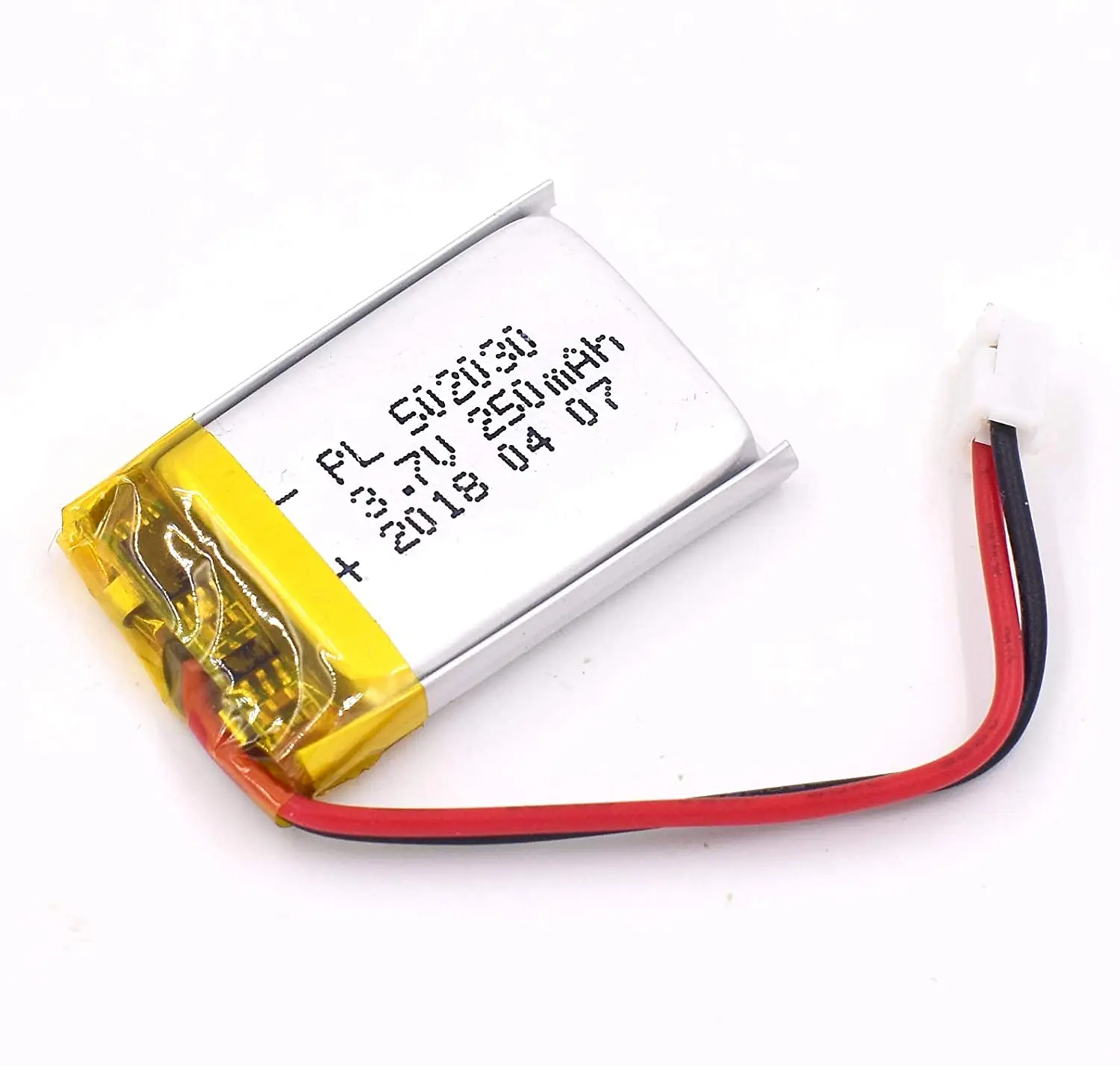

AKZYTUE 3.7V 250mAh 502030 Rechargeable Lipo Battery with JST Connector