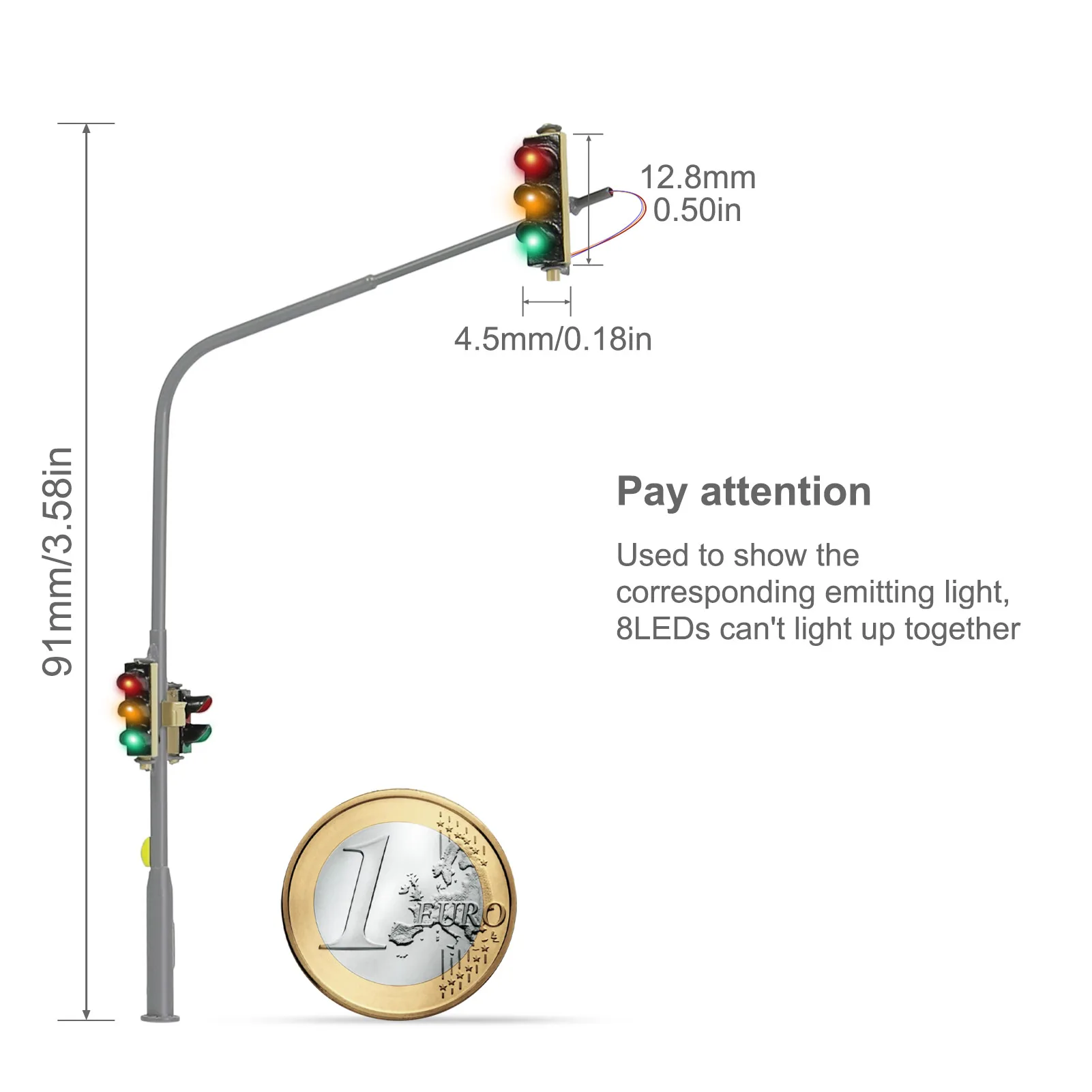 

Evemodel Подвесные светофоры для макета железных дорог 2 шт.