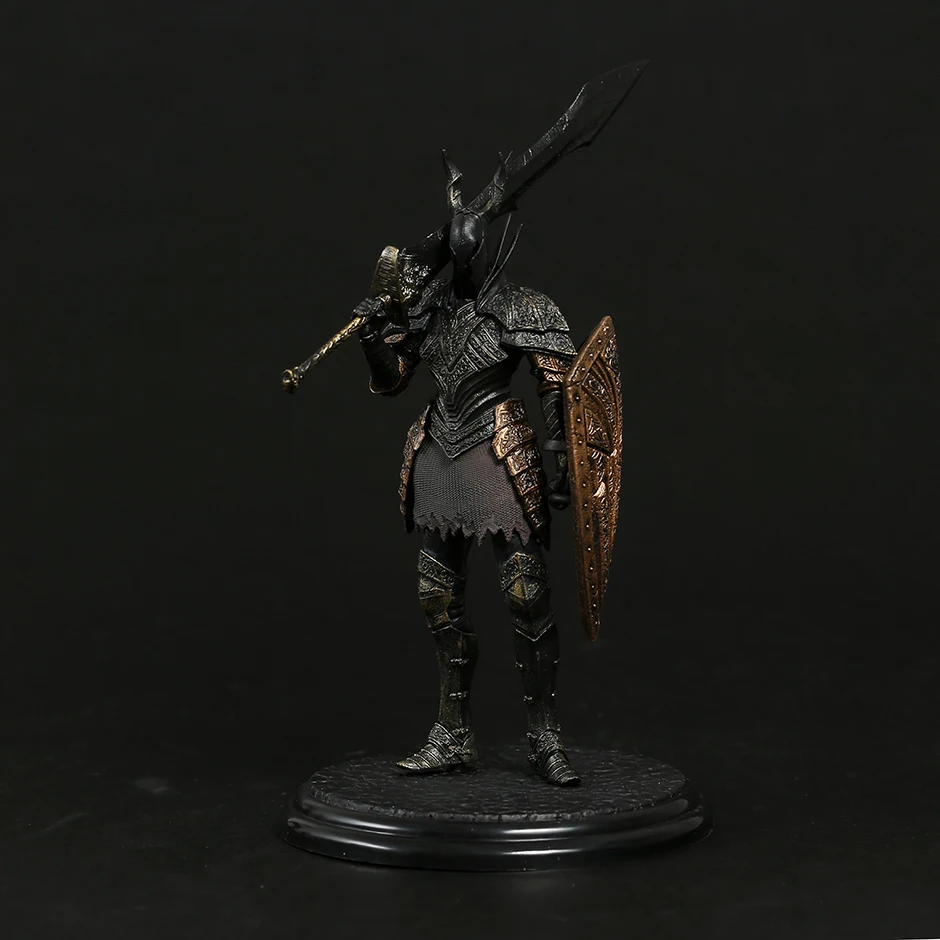 

22 см Темные души 2 воин черный рыцарь ПВХ Статуэтка Статуя Коллекционная модель фигурка игрушка